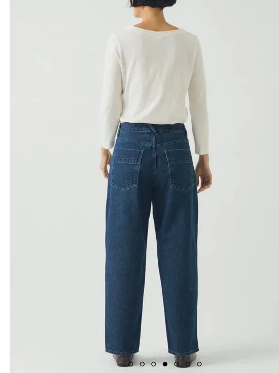 TOAST London Tapered Indigo Denim Pants Sz 8 UK - Picture 2 of 9